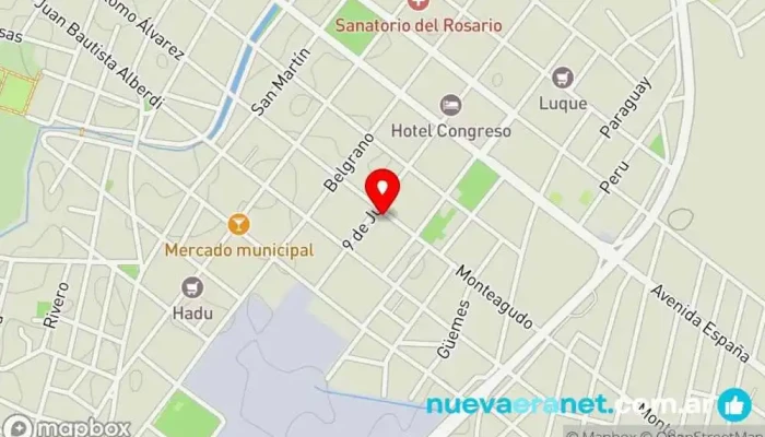 mapa de Cornaglia Repuestos Tienda de repuestos para automóviles en APB