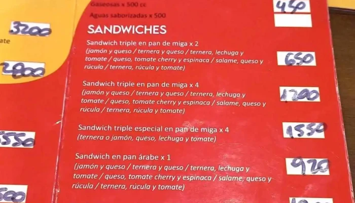 Cosas Ricas -  Menu - Yerba Buena