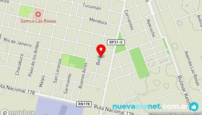 mapa de Cotillon La Casa Del Repostero Comercio en Las Rosas