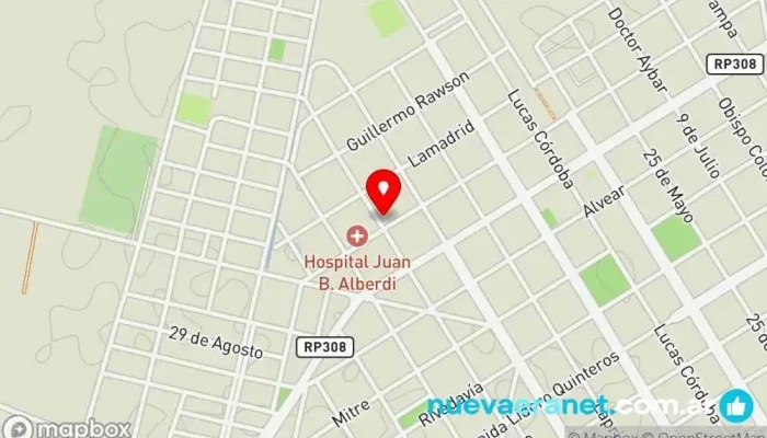 mapa de Cristo Rey Panaderia Panadería en Juan Bautista Alberdi
