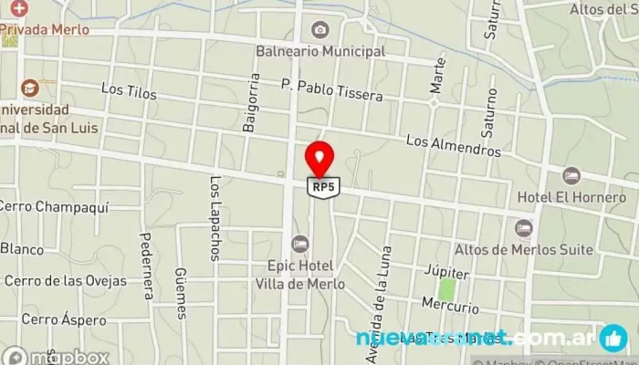 mapa de Cruz Inmobiliaria Agencia inmobiliaria en Merlo