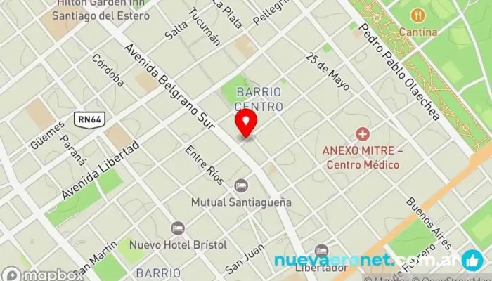mapa de Cúspide Libros Librería en Santiago del Estero