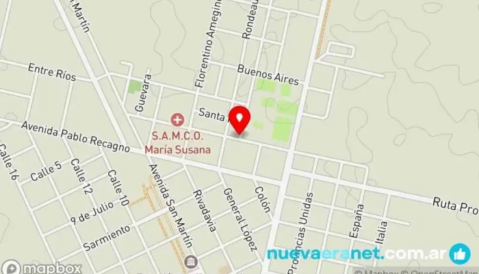 mapa de Danubio Indumentaria Y Deportes Tienda de ropa en María Susana