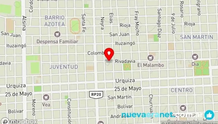 mapa de Daroca & cia.SRL Casa de subastas de ganado en Gualeguaychú