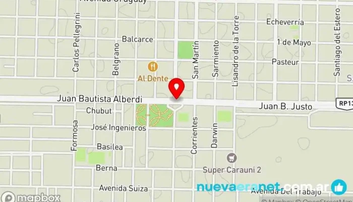 mapa de Date el gusto Pastelería en Villa Angela