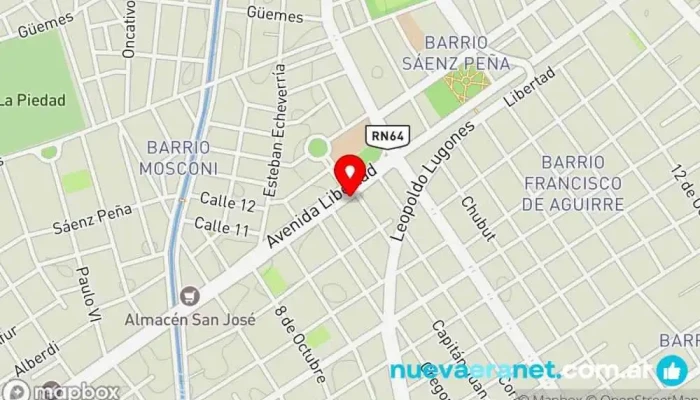 mapa de David Neumaticos SRL Tienda de neumáticos, Tienda de repuestos para automóviles, Taller de revisión de automóviles, Servicio de cambio de aceite en Santiago del Estero