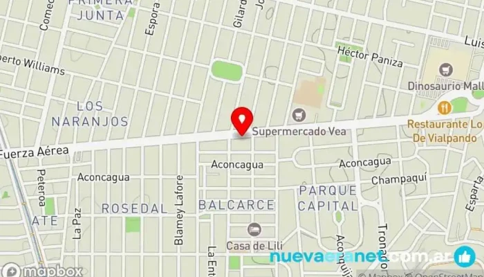 mapa de Del Pilar – Pan & cosas ricas | Cosas Ricas S.A. Panadería en Córdoba