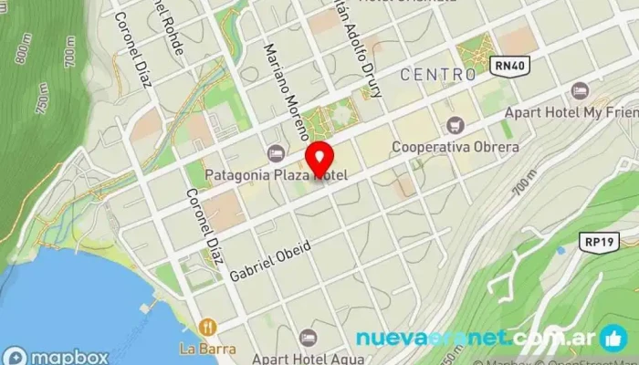 mapa de Delicias de la Patagonia Panadería en San Martín de los Andes