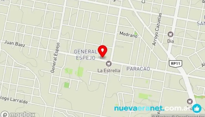 mapa de Delicias Itatí Panadería en Paraná