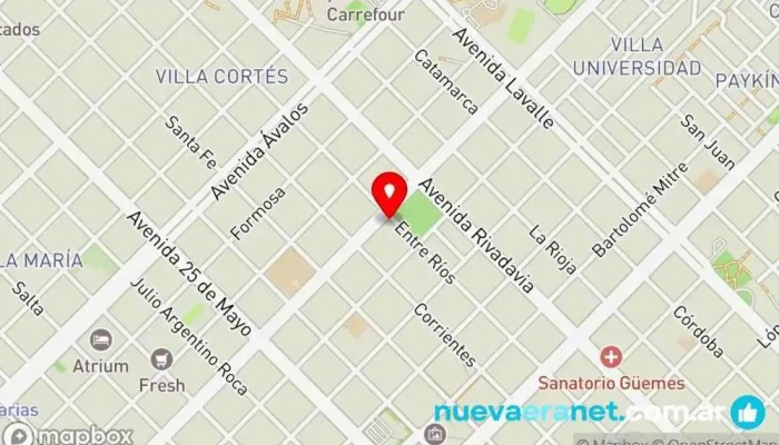 mapa de Delicias para el Alma Cafetería, Pastelería en Resistencia