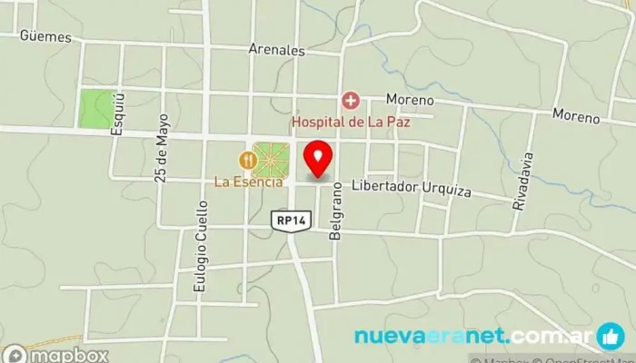 mapa de Della Mar ~ Pastelería Sin Gluten Pastelería en La Paz