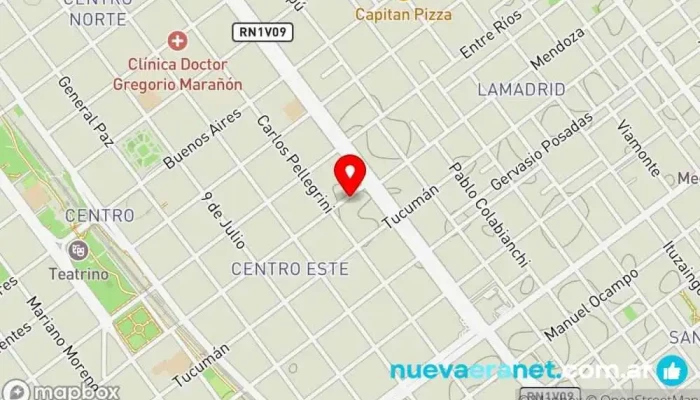 mapa de Denut Casa Central Heladería en Villa María