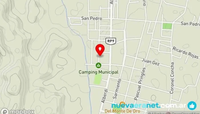 mapa de departamentos Alonso  en San Francisco del Monte de Oro