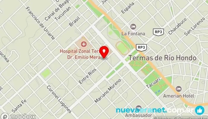 mapa de Departamentos Termas tu segundo hogar Agencia de alquiler de apartamentos en Termas de Río Hondo
