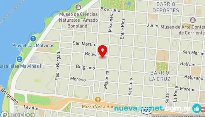 mapa de Depot Express Supermercado en Corrientes