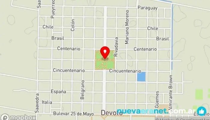 mapa de Devoto  en Devoto