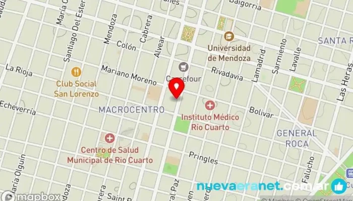mapa de Diletto. Panadería & Café Panadería en Río Cuarto