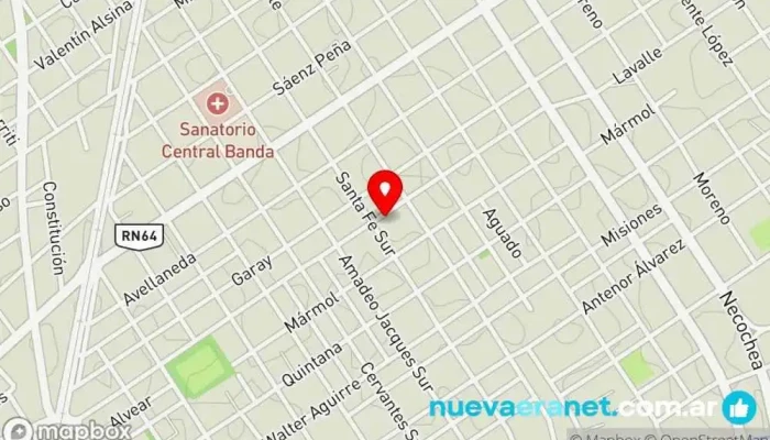 mapa de Disfraces Santiago Tienda de disfraces en La Banda