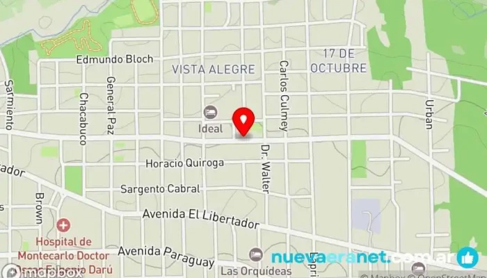 mapa de Dolce Bombón Panadería en Montecarlo