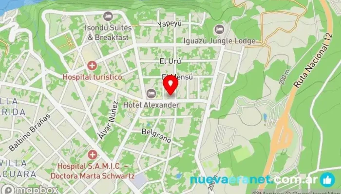 mapa de Dolce Mariana Pastelería en Puerto Iguazú