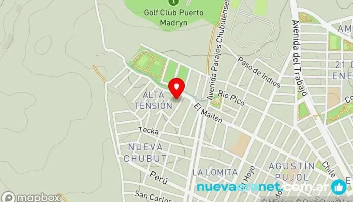 mapa de Dolce&ricco Pastelería en Puerto Madryn