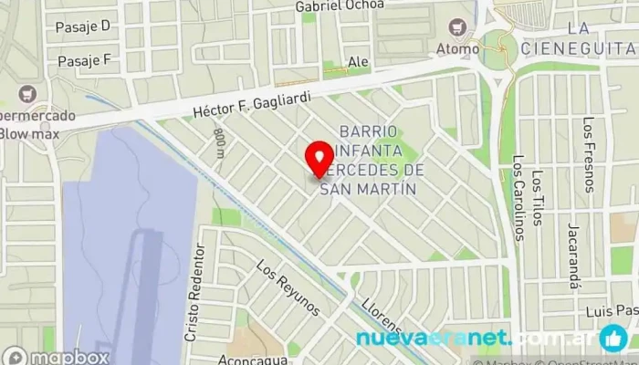 mapa de Don Carlos Panadería en Las Heras