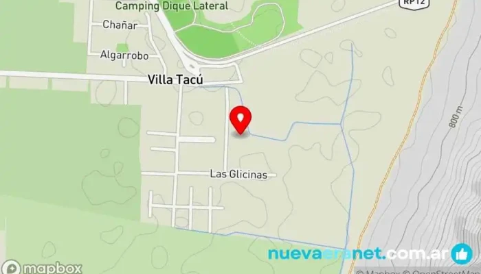 mapa de Don Chano Cabañas Casa rural en Villa Tacú