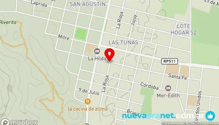 mapa de Don Chicho y Doña Mirta Panadería en Villa San Agustín