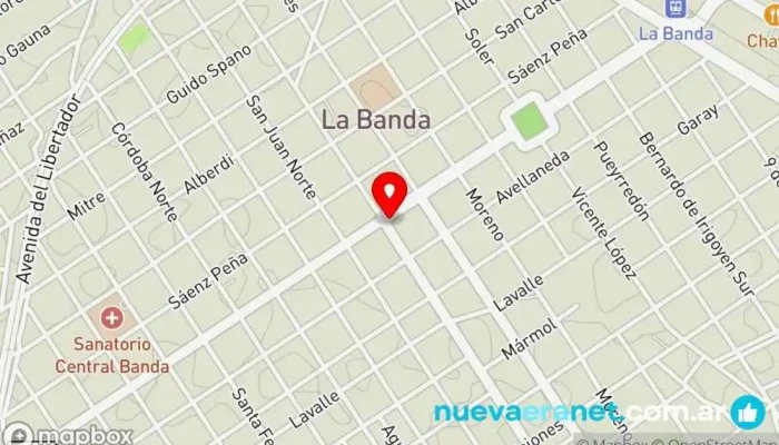 mapa de Doña Ñata Panadería en La Banda