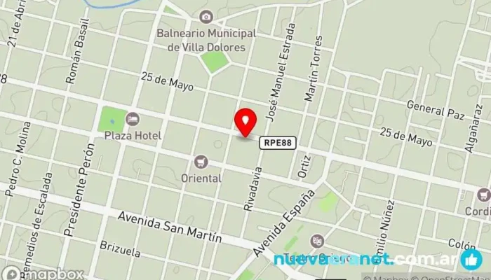mapa de Dorato Panadería en Villa Dolores