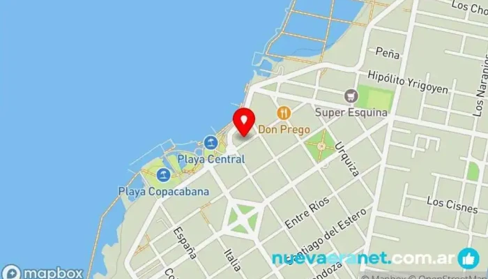 mapa de Dos amores Tienda de recuerdos, Tienda de accesorios para móviles, Tienda de cubertería, Tienda de electrónica, Juguetería en Miramar de Ansenuza
