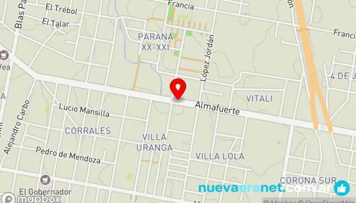 mapa de D'Pan: Panadería Artesanal | Hecho en casa, como en casa Panadería, Tienda de postres, Comida a domicilio, Pastelería en Paraná