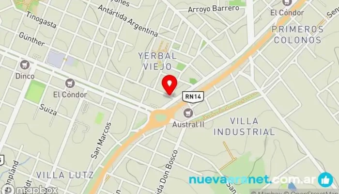mapa de Dulce Diamante Pastelería en Oberá