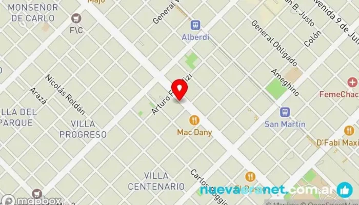 mapa de Dulce Felisa pastelería y cafetería Pastelería en Resistencia
