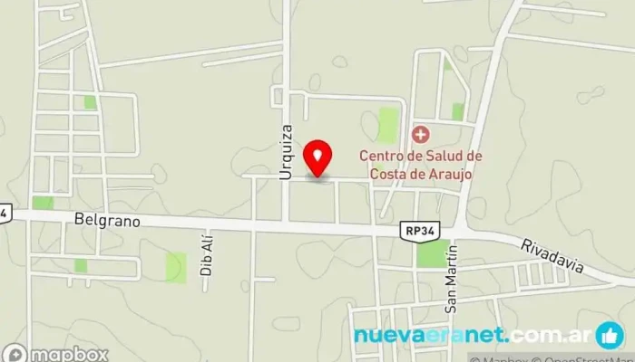 mapa de Dulce Josefa Pastelería en Costa de Araujo