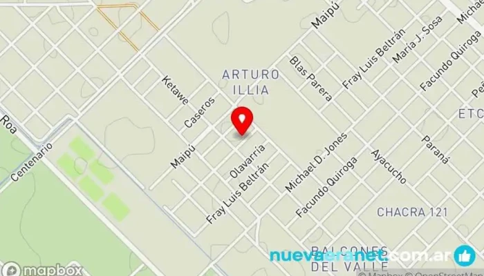 mapa de Dulce María Repostería Pastelería en Trelew