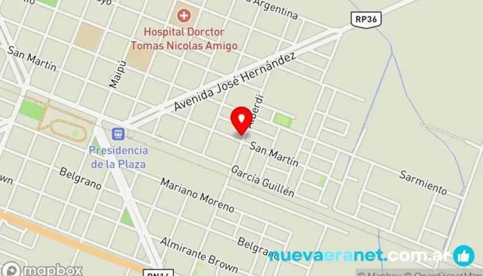 mapa de Dulces Ro-Chi Panadería en Presidencia de la Plaza
