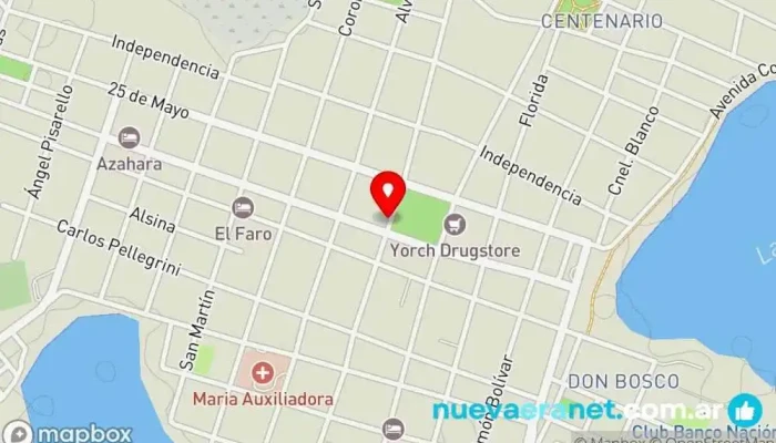mapa de DULCES TENTACIONES panadería // confitería y pizzeria Tienda de alimentación en Saladas
