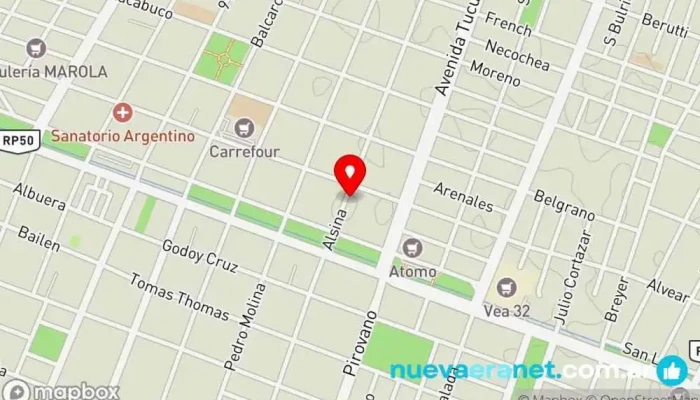 mapa de EKECO confitería y panadería artesanal Panadería en San Martín