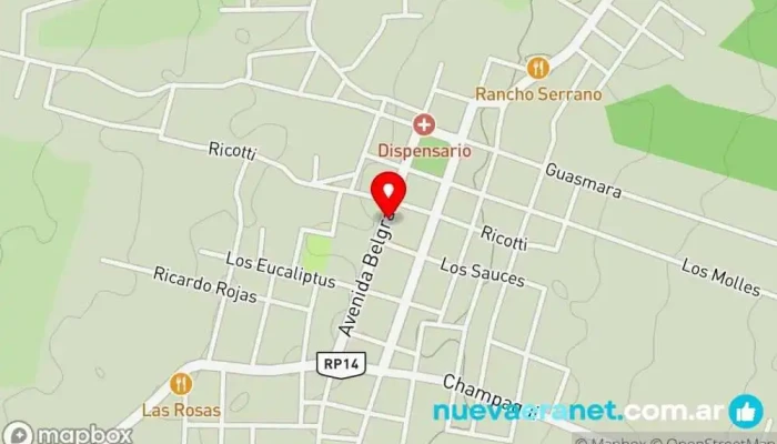 mapa de El amanecer de los posos Panadería en Villa de Las Rosas