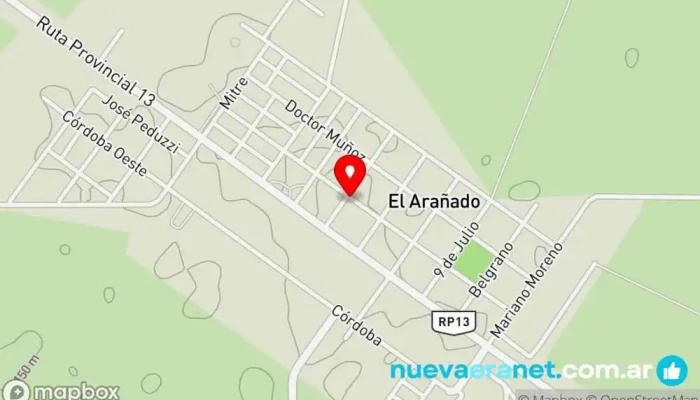 mapa de El Arañado  en El Arañado
