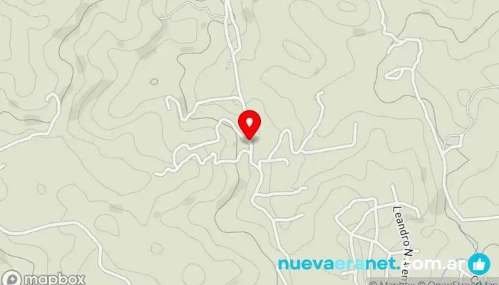 mapa de El Campito Alojamiento con servicio en Agua de Oro