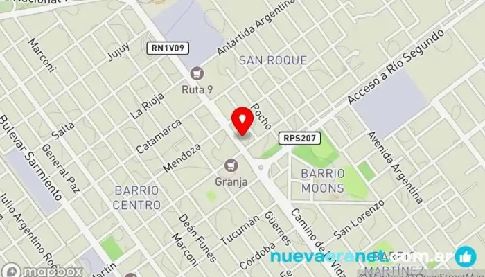 mapa de El Chileno Panadería en Río Segundo