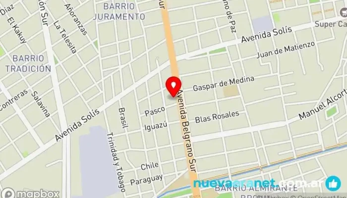 mapa de El Chino - Caza - Pesca - Camping Tienda de artículos de caza en Santiago del Estero