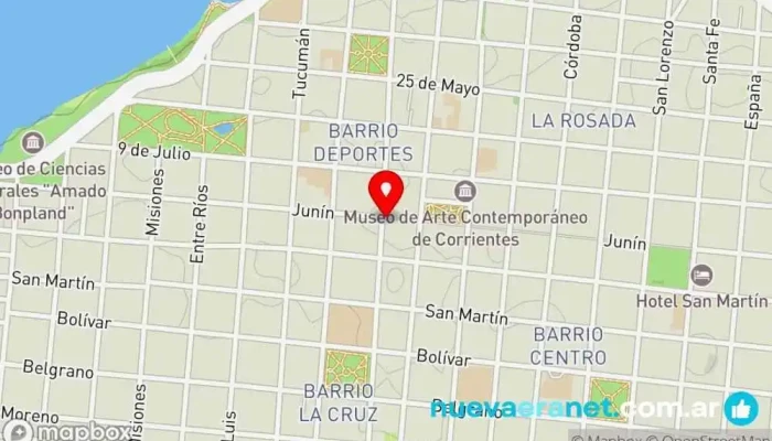mapa de El Duende Cotillon Tienda de artículos de fiesta en Corrientes