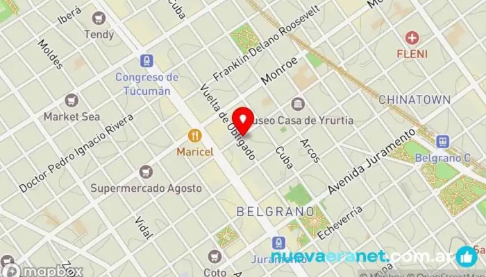 mapa de EL HOGAR DEL PAN Panadería en Cdad. Autónoma de Buenos Aires