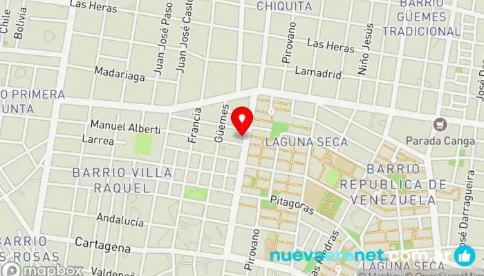 mapa de El Jefecito Panadería y Pollería Panadería, Carnicería en Corrientes