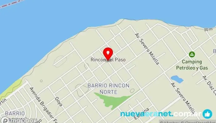 mapa de EL NARANJAL paso de la Patria casa 10 Pers Agencia de alquiler de alojamientos para vacaciones en Paso de la Patria