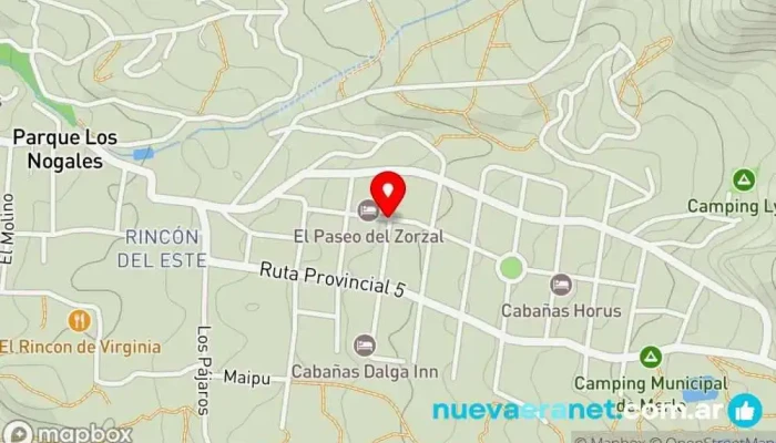 mapa de El Paseo del Zorzal  en Merlo