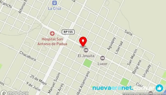 mapa de El pesca pesca Tienda de artículos de pesca en La Cruz